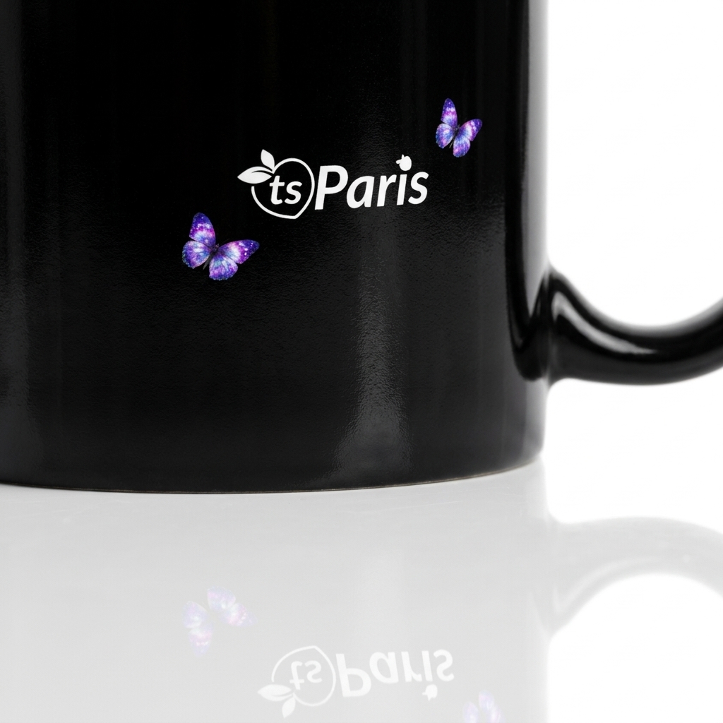 tsgabrielle® • Paris - Torre Eiffel • Caneca Brilhante • Preta • Cerâmica • 2 Tamanhos - View 16