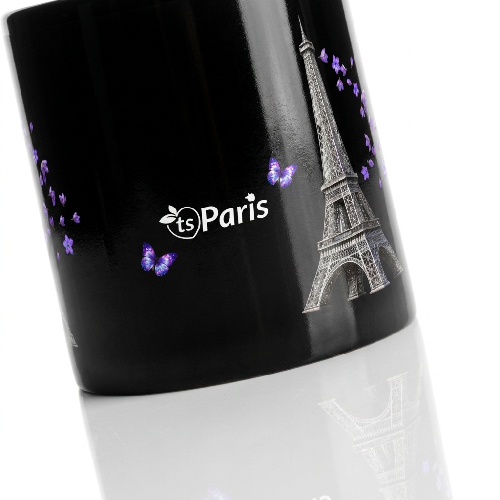 tsgabrielle® • Paris - Torre Eiffel • Caneca Brilhante • Preta • Cerâmica • 2 Tamanhos - View 18