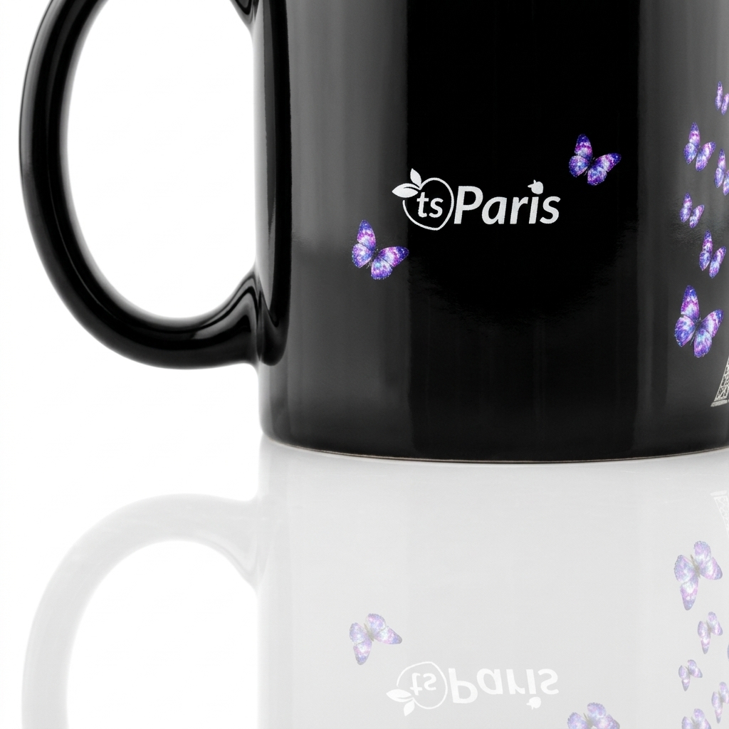 tsgabrielle® • Paris - Torre Eiffel • Caneca Brilhante • Preta • Cerâmica • 2 Tamanhos - View 26