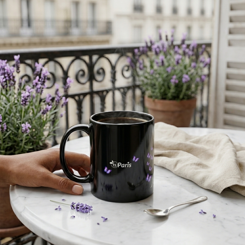 tsgabrielle® • Paris - Torre Eiffel • Caneca Brilhante • Preta • Cerâmica • 2 Tamanhos - View 11