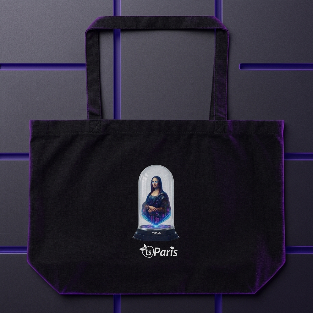 tsgabrielle® • Paris - Da Vinci • Large bolsa tote • preto • Cotton Organic - View 11