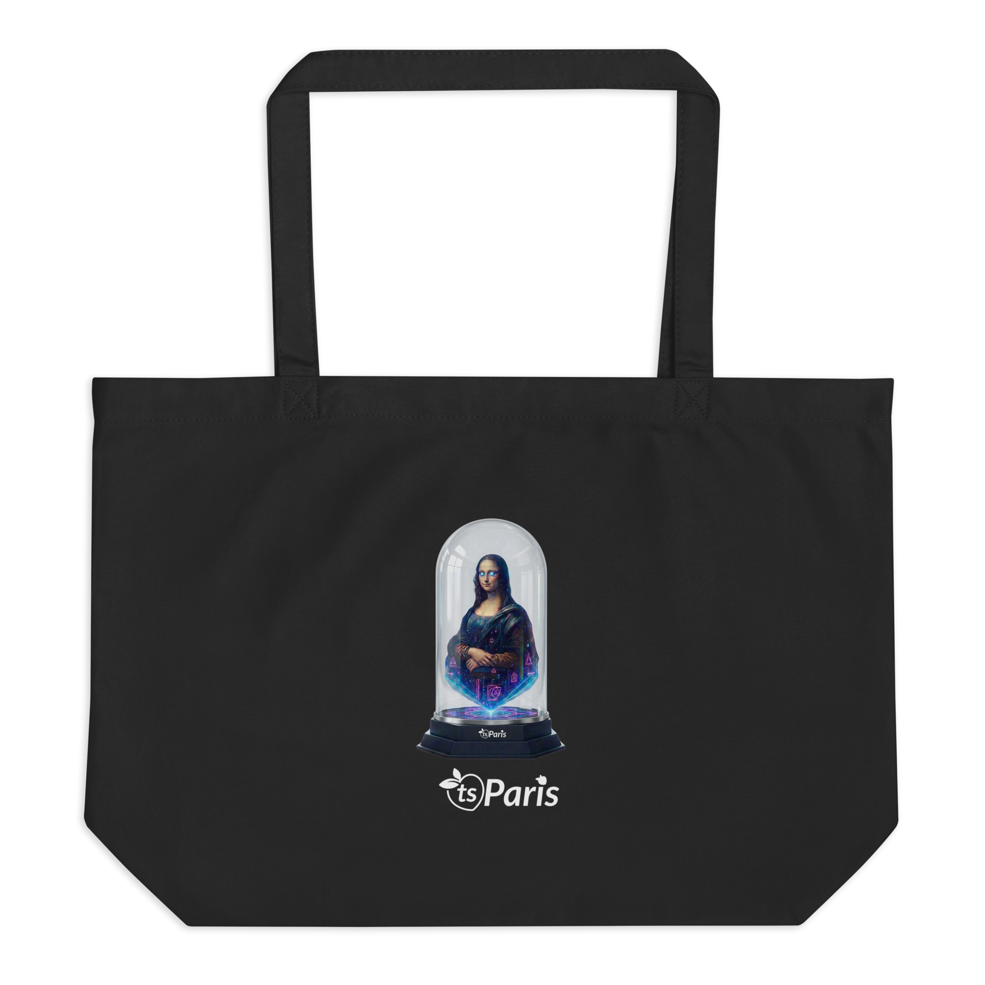 tsgabrielle® • Paris - Da Vinci • Large bolsa tote • preto • Cotton Organic