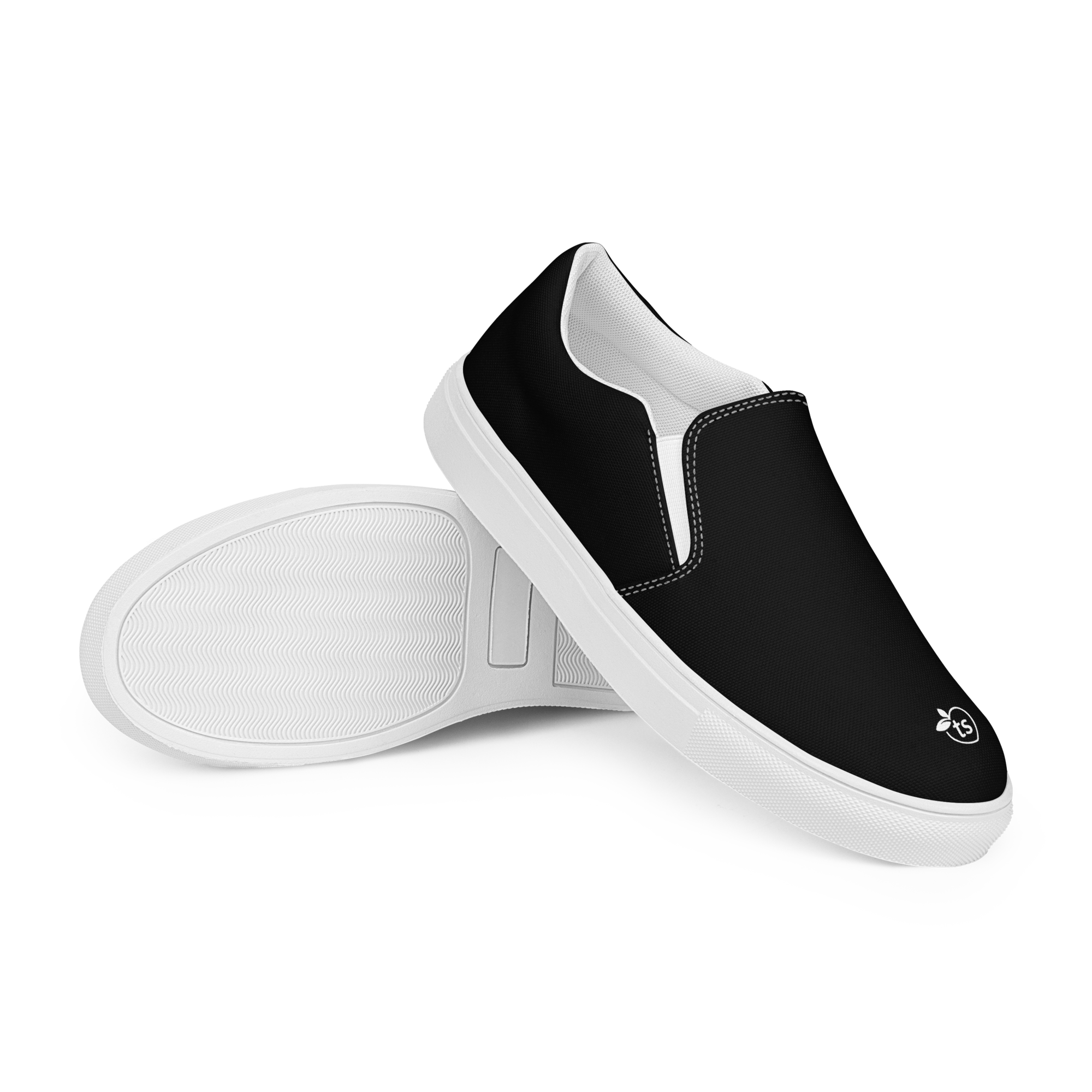 tsgabrielle® • Para Ele • Sapatos Tipo Scarpin em Canvas • Preto - View 9