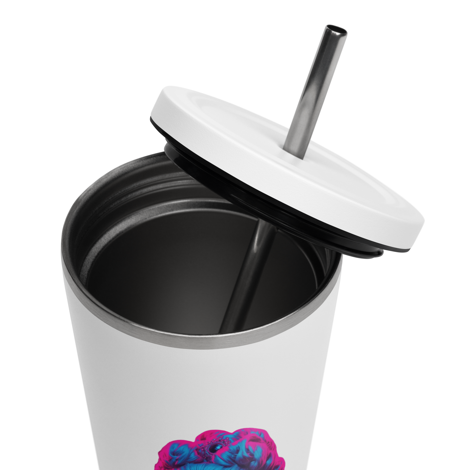 tsgabrielle® • Paris - Marie Antoinette • copo termico • Stainless Steel • branco • 20 oz - View 8