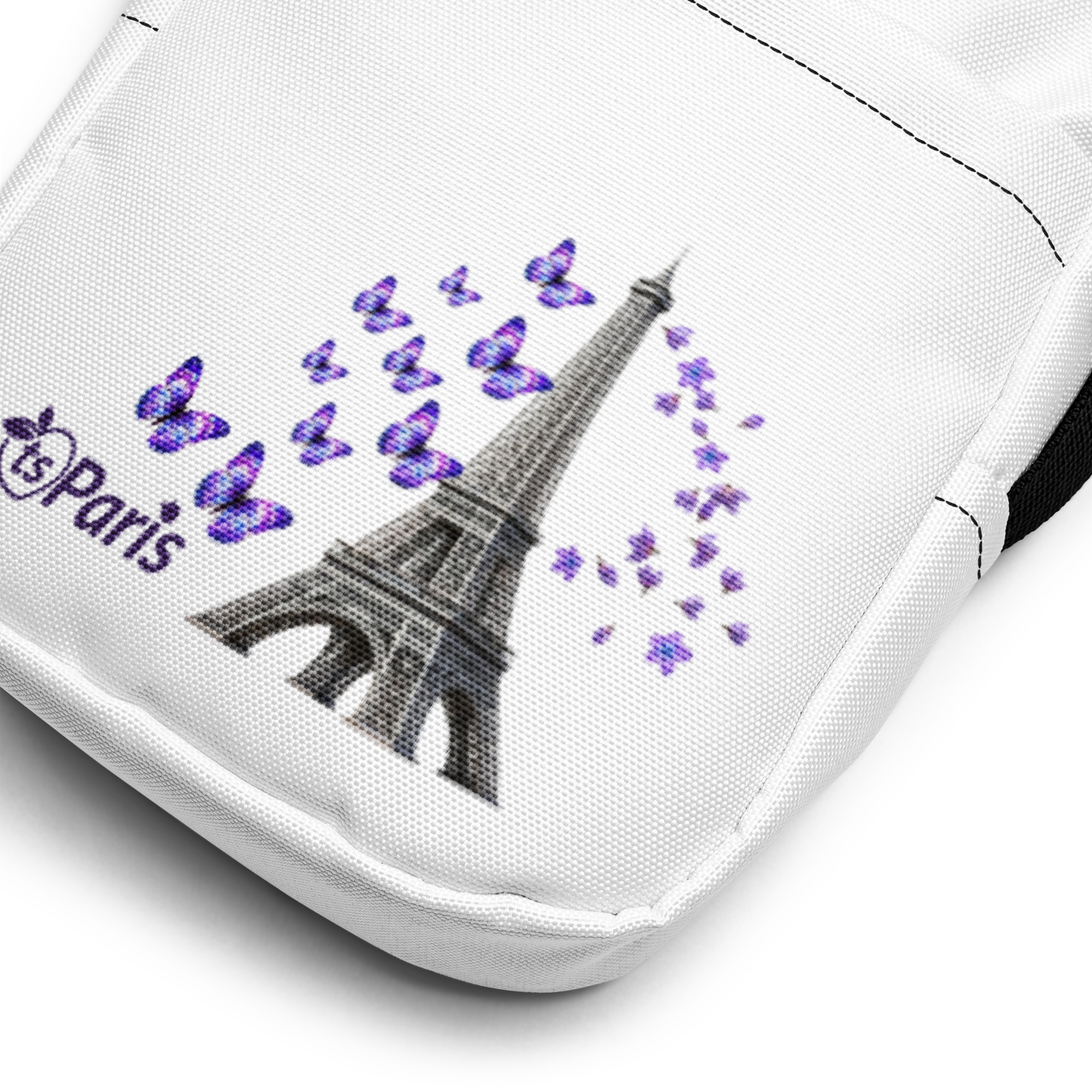 tsgabrielle® • Paris - La Tour Eiffel • Utility bolsa transversal • branco - View 6