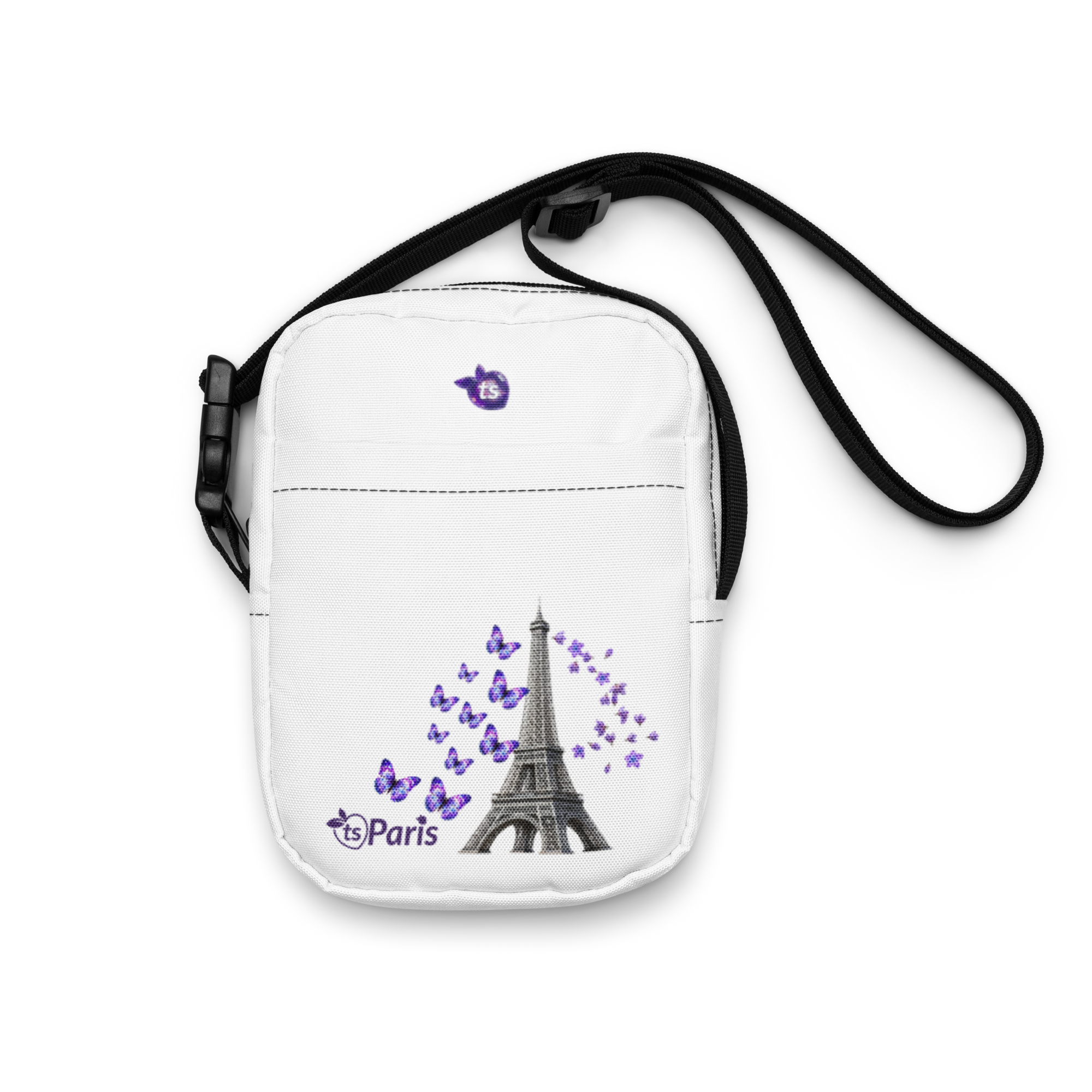 tsgabrielle® • Paris - La Tour Eiffel • Utility bolsa transversal • branco - View 8