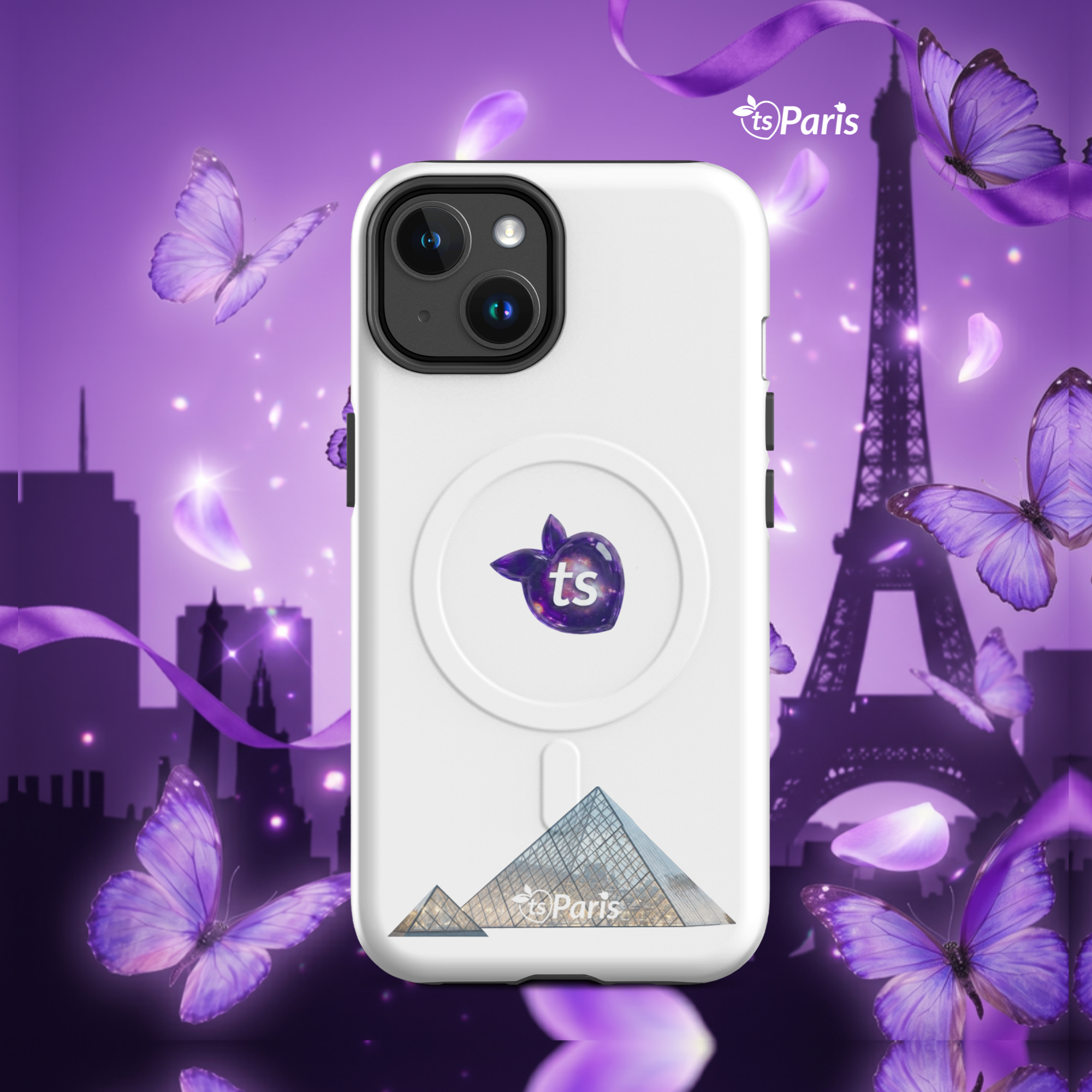 tsgabrielle® • Paris - The Louvre Pyramid • Capa resistente • MagSafe® • Compatible with iPhone® • Modelos recentes - View 4