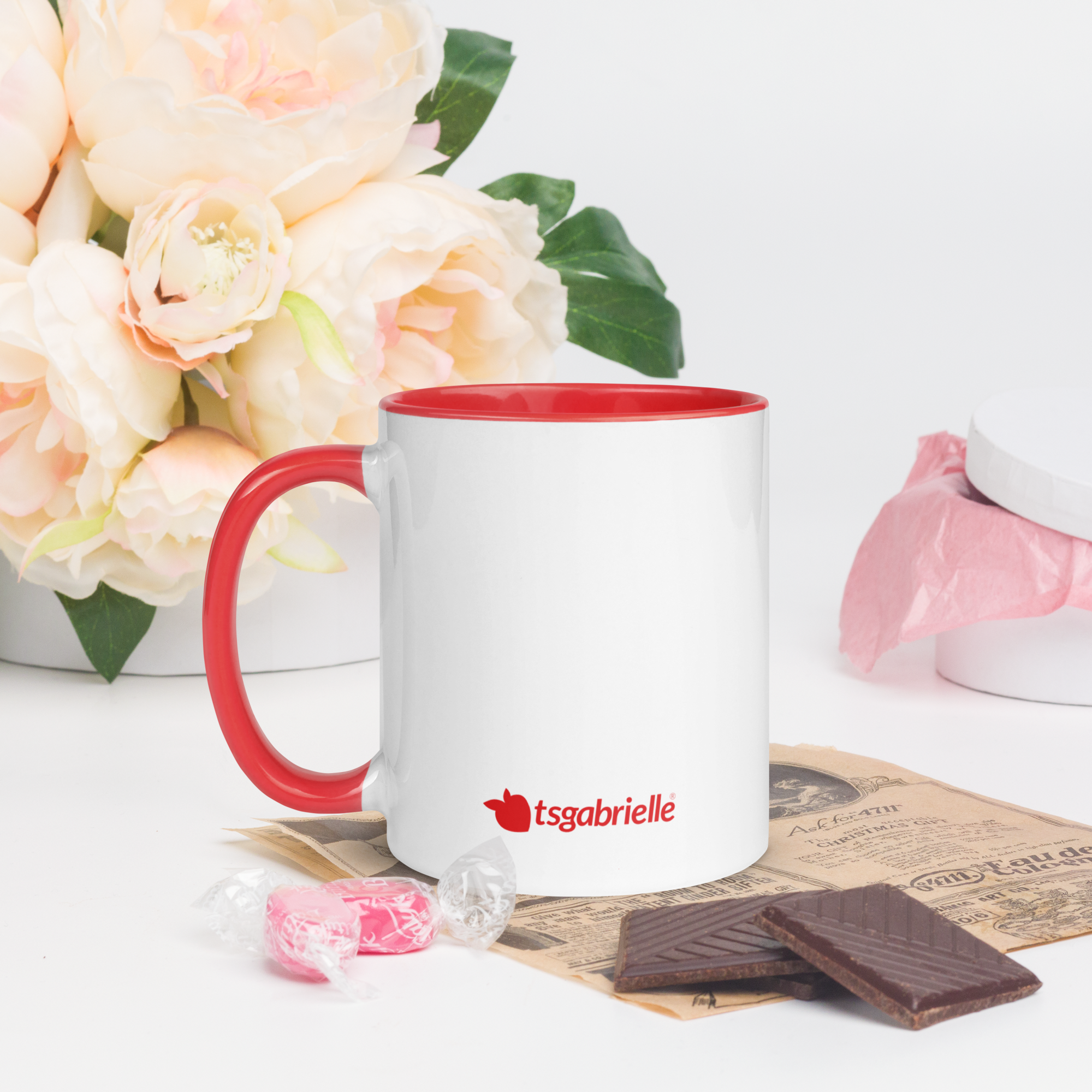 tsgabrielle® • caneca with Color vermelho Inside • ceramica • 2 Sizes - View 8