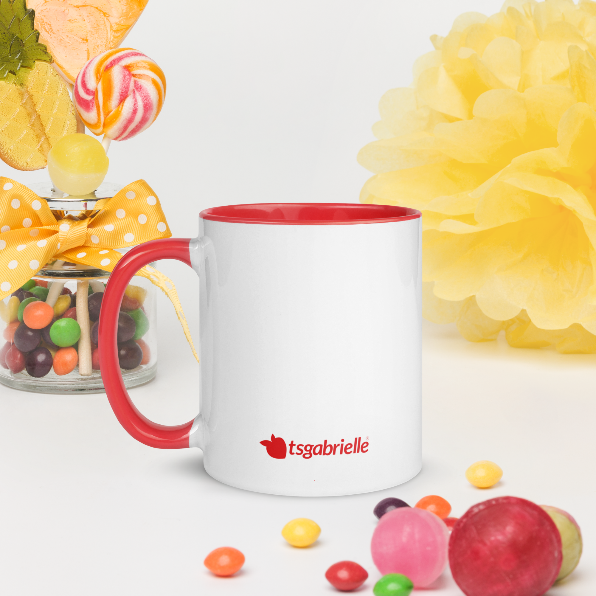 tsgabrielle® • caneca with Color vermelho Inside • ceramica • 2 Sizes - View 10