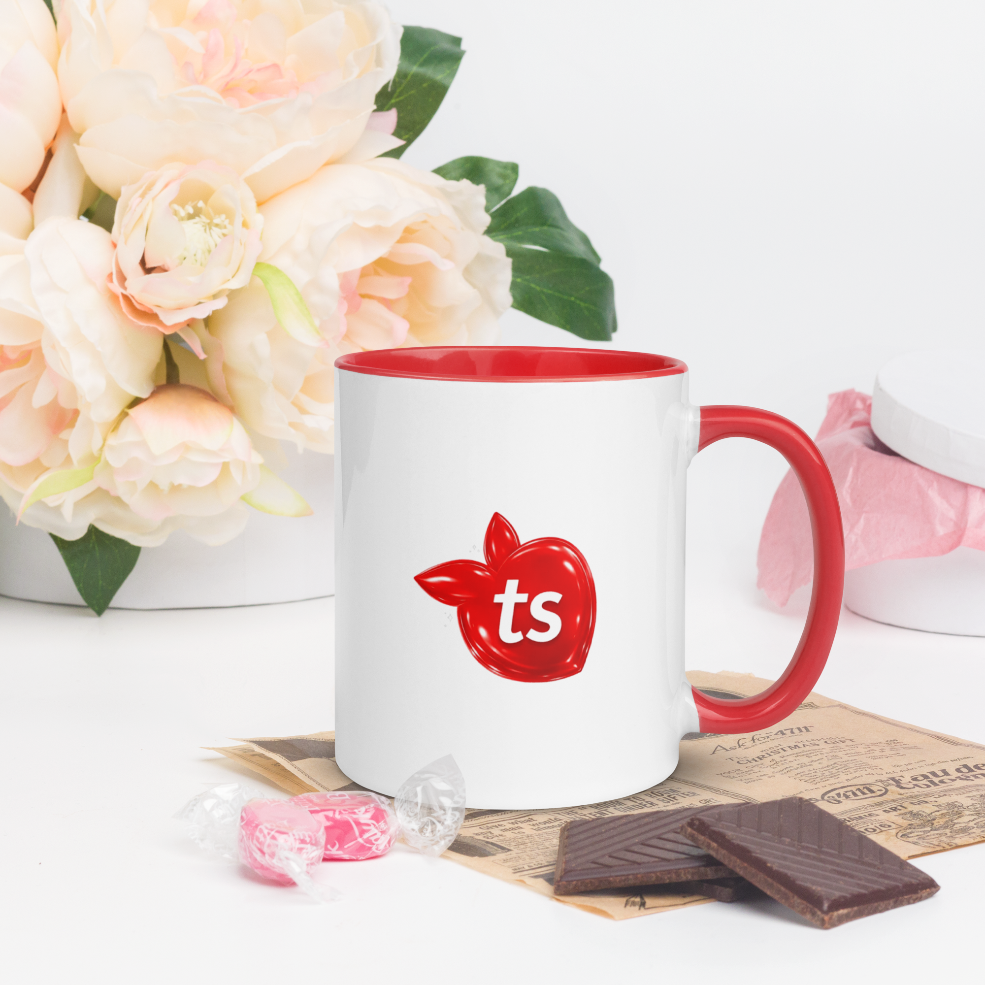 tsgabrielle® • caneca with Color vermelho Inside • ceramica • 2 Sizes - View 7