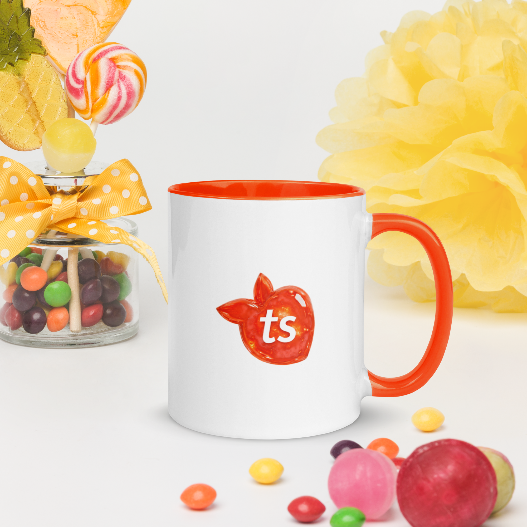 tsgabrielle® • Caneca com Interior Laranja • Cerâmica • 325 ml - View 11