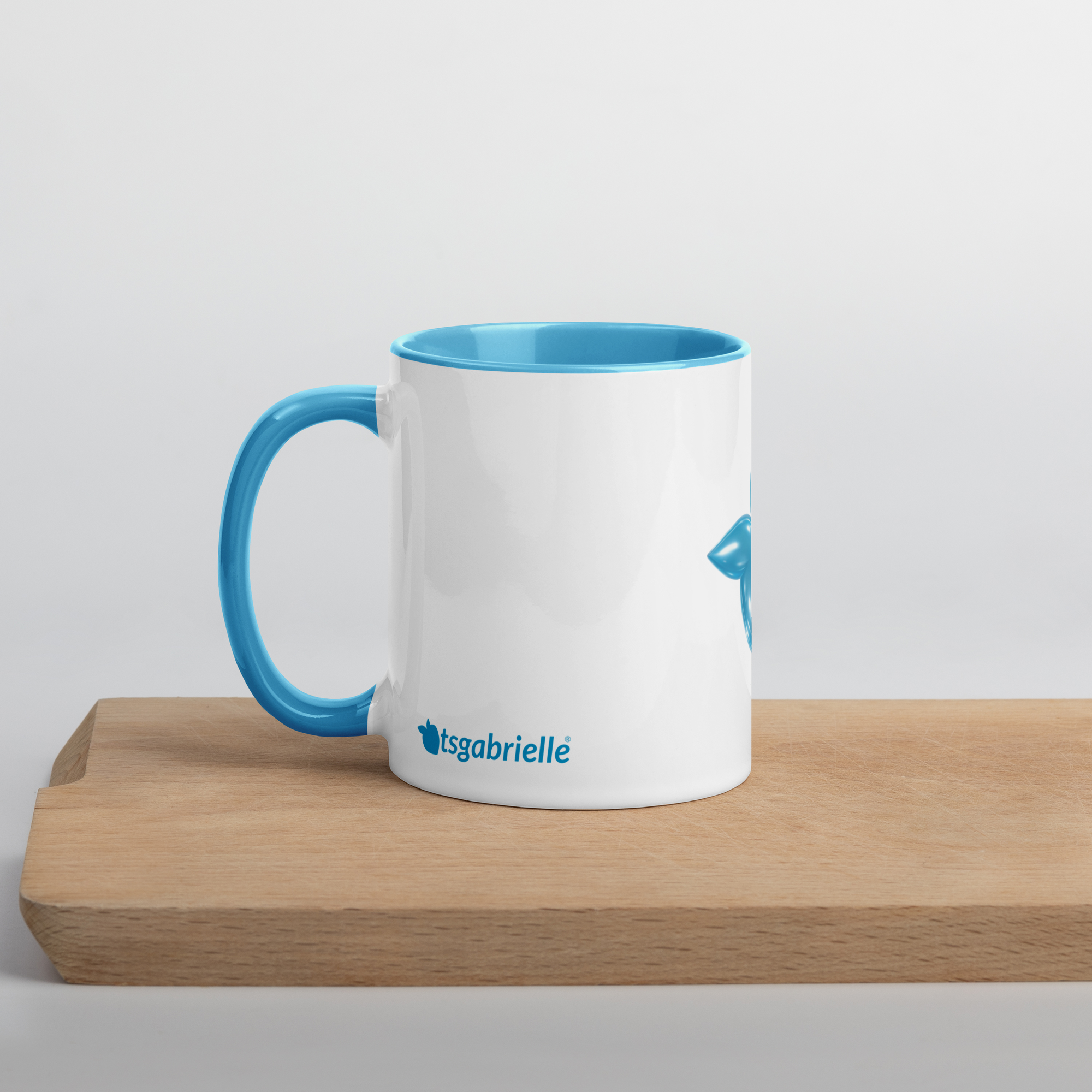 tsgabrielle® • Caneca com Interior Azul-claro • Cerâmica • 2 Tamanhos - View 6