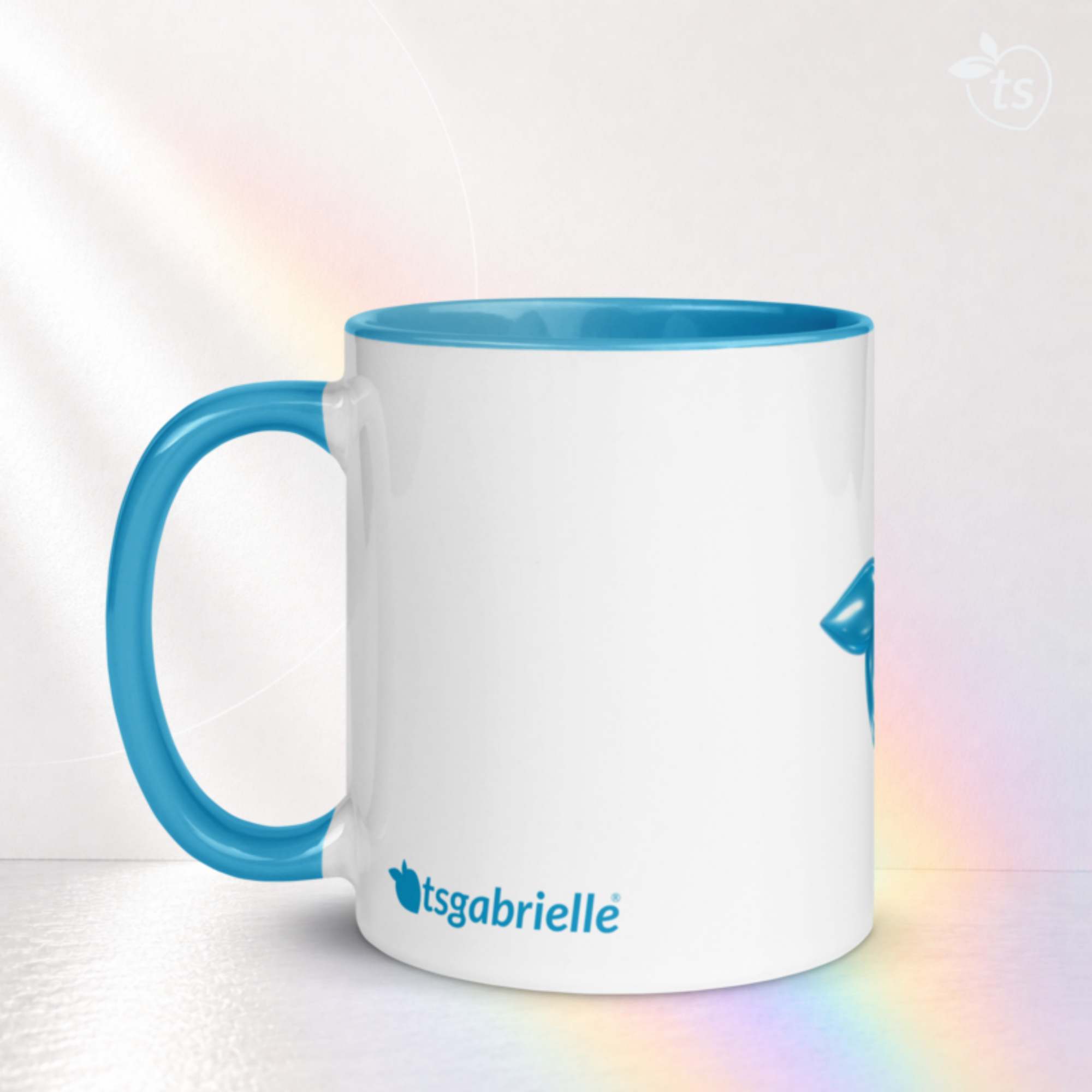 tsgabrielle® • Caneca com Interior Azul-claro • Cerâmica • 2 Tamanhos - View 14