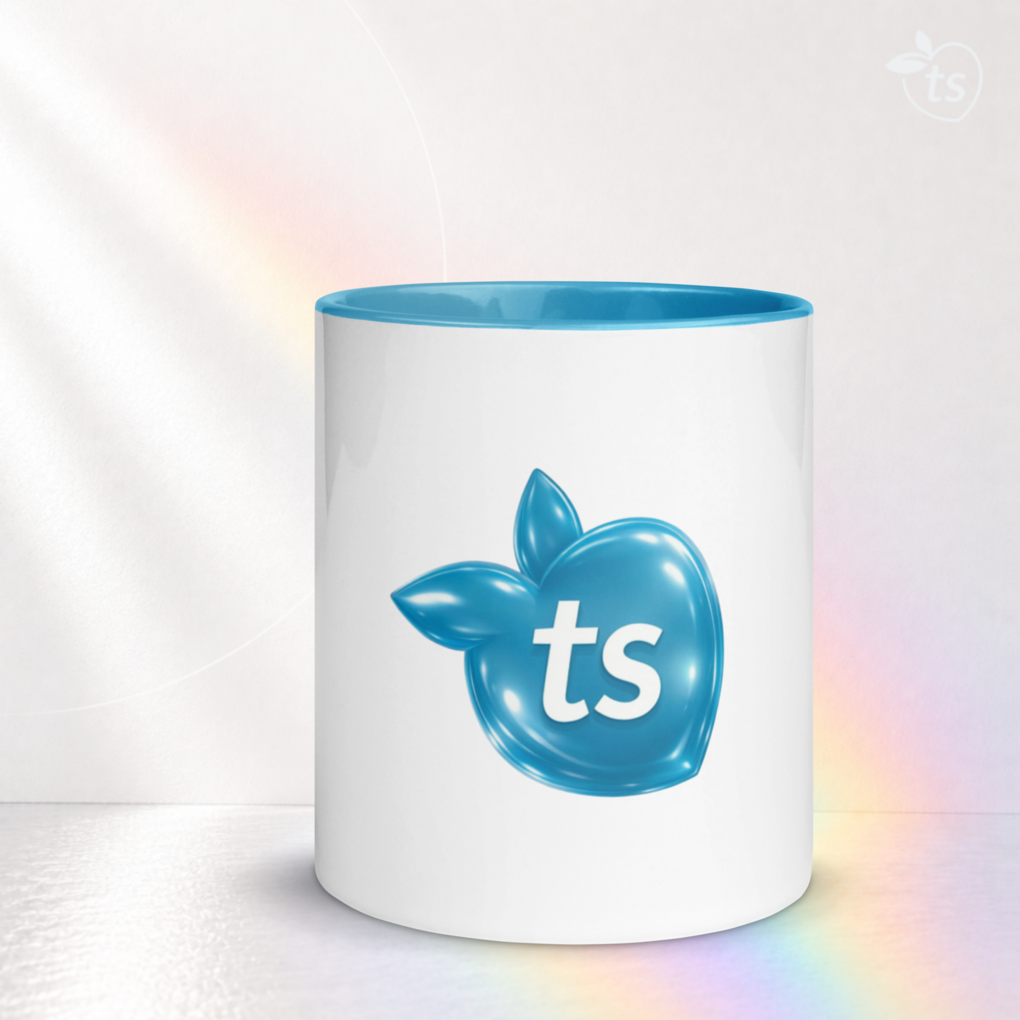 tsgabrielle® • Caneca com Interior Azul-claro • Cerâmica • 2 Tamanhos - View 13