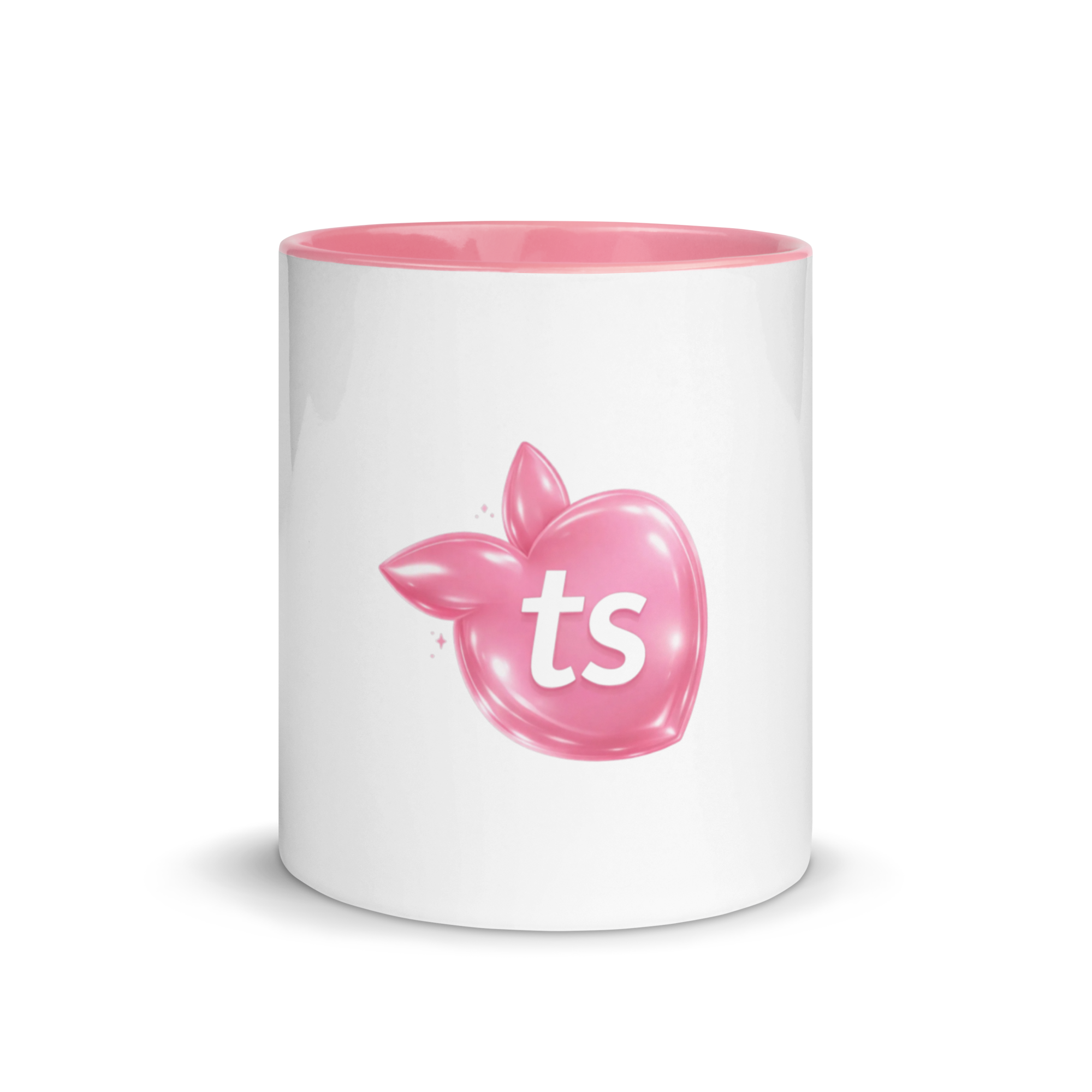 tsgabrielle® • Caneca com Interior Rosa • Cerâmica • 11 oz