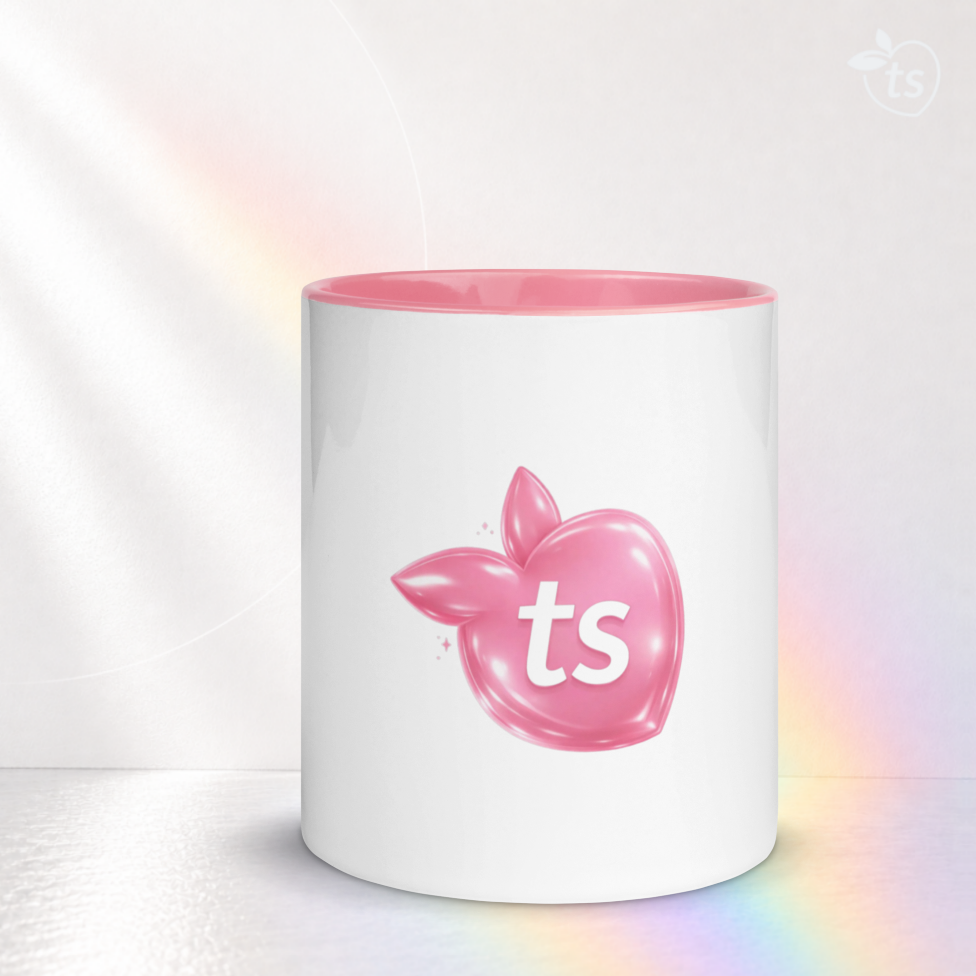 tsgabrielle® • Caneca com Interior Rosa • Cerâmica • 11 oz - View 10
