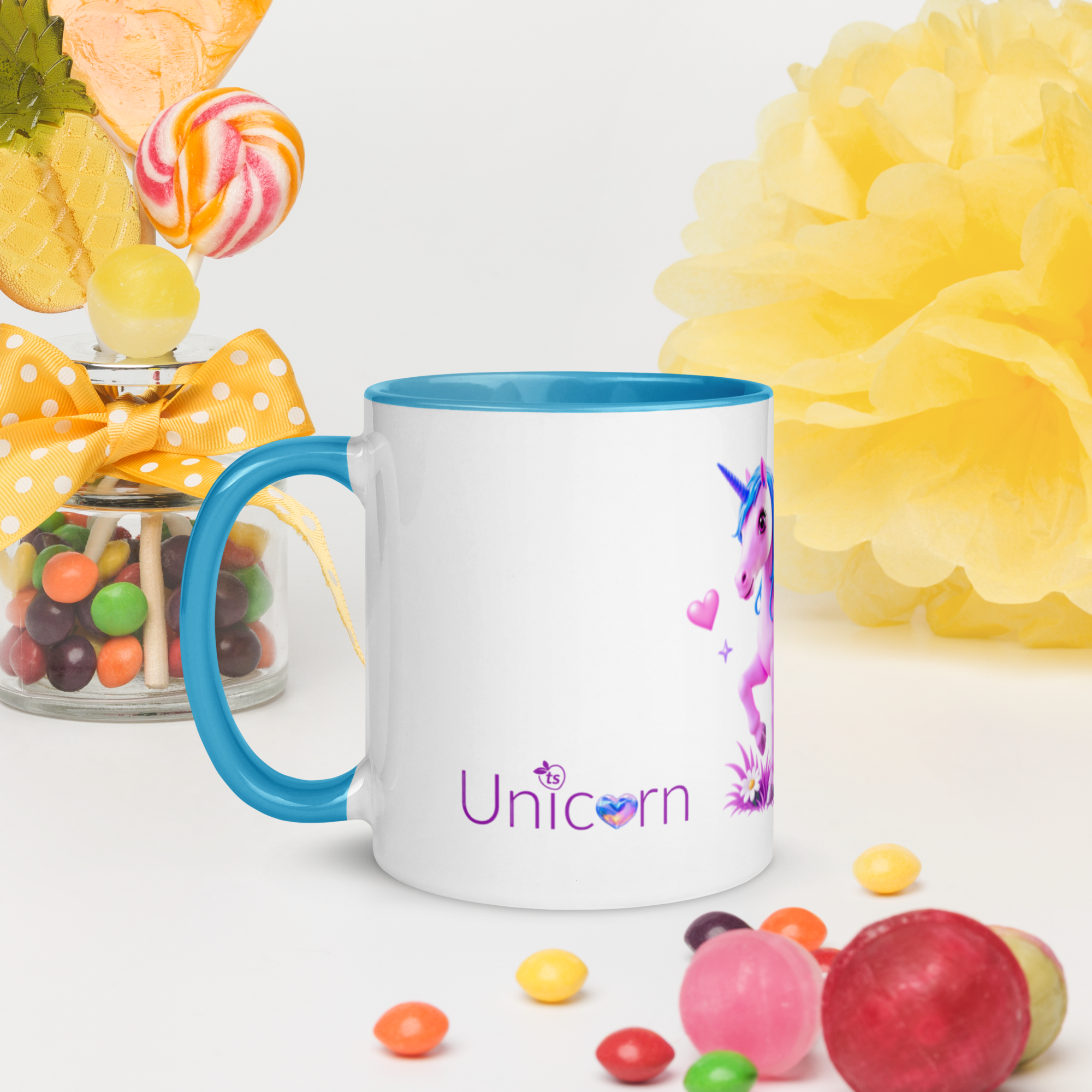 tsgabrielle® • Caneca com Interior Colorido • Unicórnio - Seraphina • Cerâmica • 2 Tamanhos - View 9