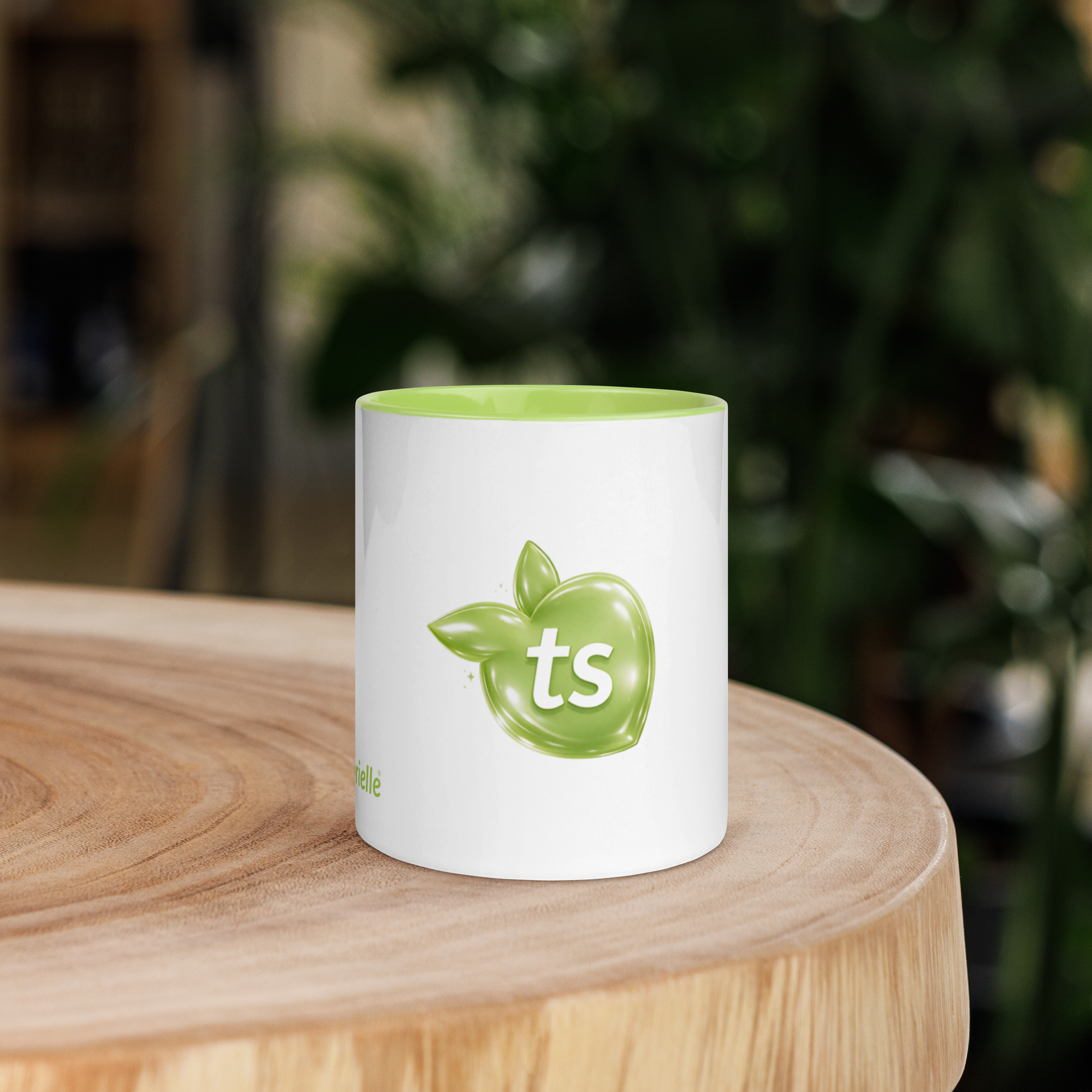 tsgabrielle® • Caneca com Interior Verde-limão • Cerâmica • 11 oz - View 13