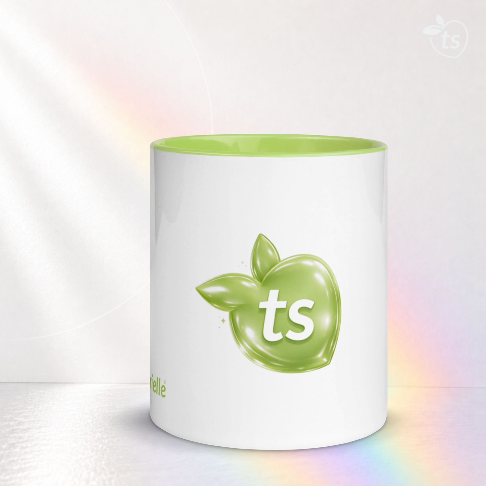 tsgabrielle® • Caneca com Interior Verde-limão • Cerâmica • 11 oz - View 16