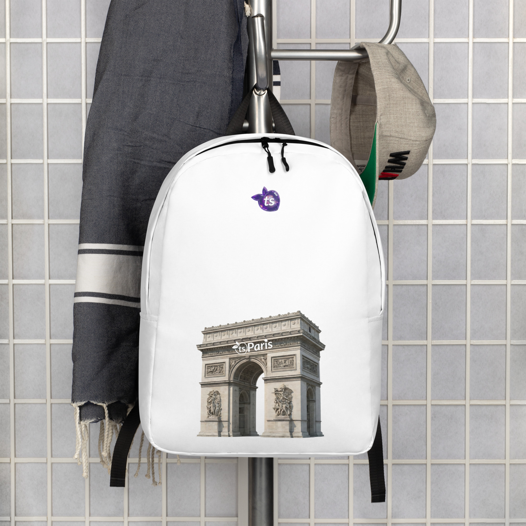 tsgabrielle® • Paris - Arco do Triunfo • Mochila Minimalista • Branco - View 7